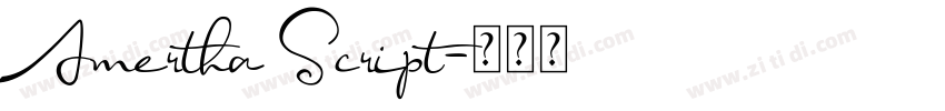 Amertha Script字体转换